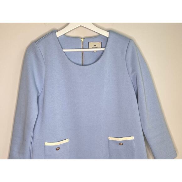 Tuckernuck Francoise Mod Mini Dress Light Blue Women's Size Small - Picture 3 of 8